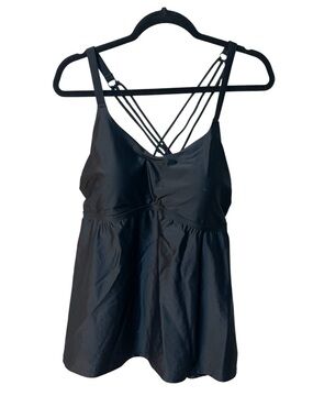 Torrid Active Swim black Tankini top Size 1